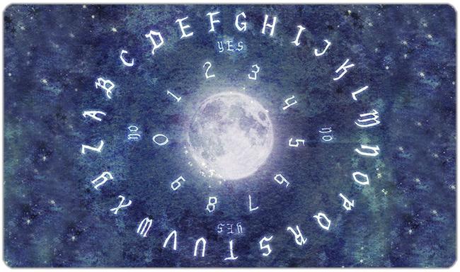 Ouija Moon Playmat - Lucky Cat Illustrations - Mockup