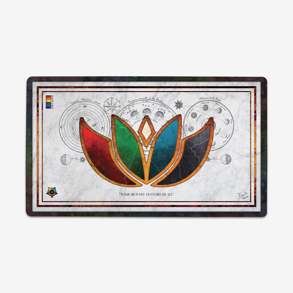 MTG LGBT Thin Desk Mat - MTG LGBT - Mockup