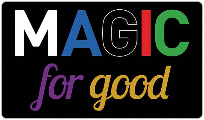 Magic For Good Big Letters Playmat - Travis Woo - Mockup