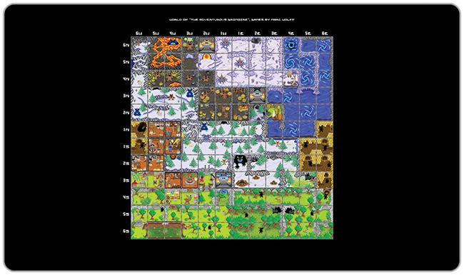 The Adventurous Grimoire Fantasy World Map Playmat - Marc Wolff - Mockup