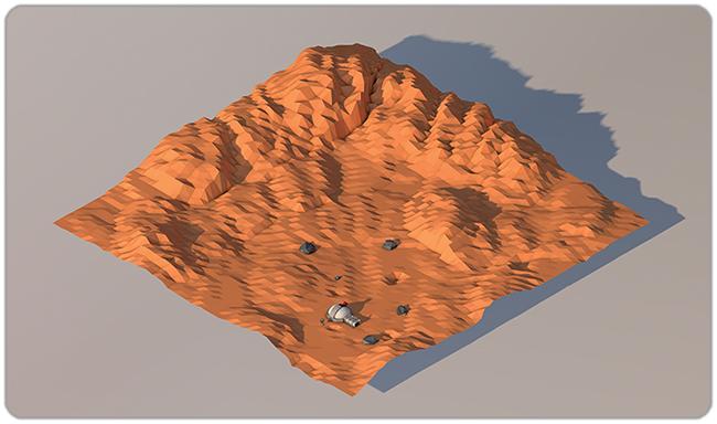 Mars Base Playmat - Matthew McConnell - Mockup