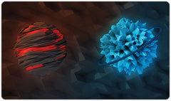 Red Orb Blue Orb Playmat - Matthew McConnell - Mockup