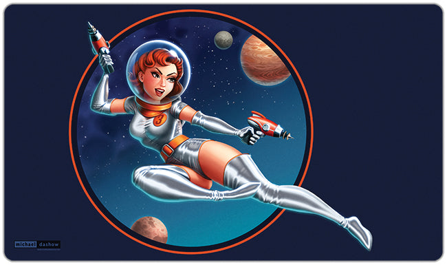 Astro Woman Playmat - Michael Dashow - Mockup