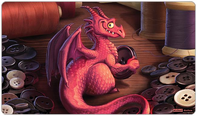 Hoard of Buttons Playmat - Michael Dashow - Mockup