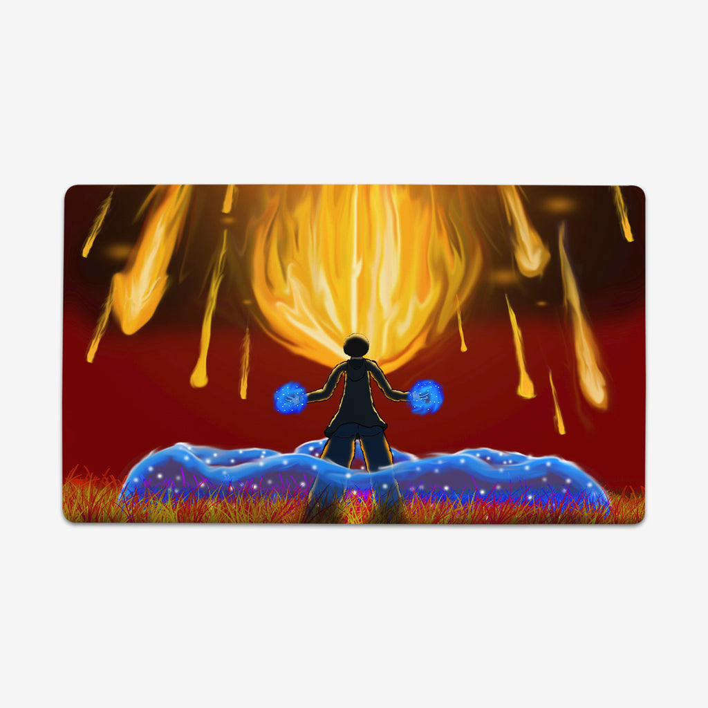Alone Against the Onslaught Playmat