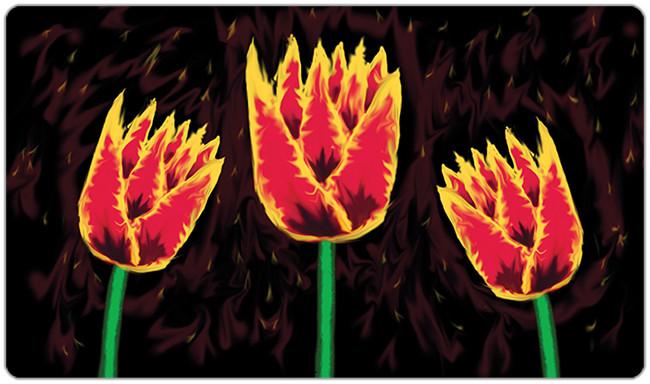 Red Hot Tulip Playmat - Nathan Dupree - Mockup