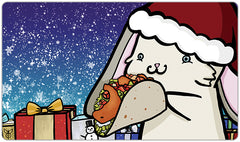 Holiday Bunny Playmat - Neferentium - Mockup - DarkBlueSky