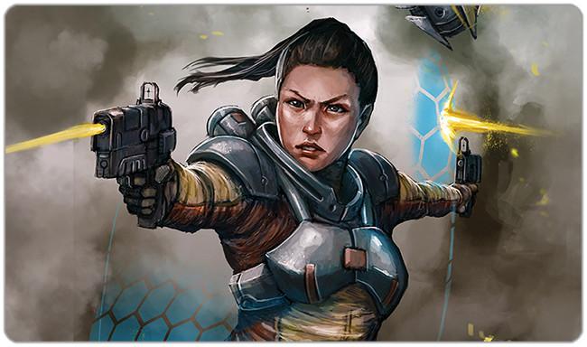 Space Girl Playmat - Olie Art - Mockup