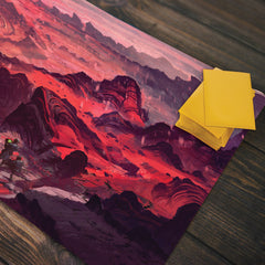 Barren Red Mountain Playmat