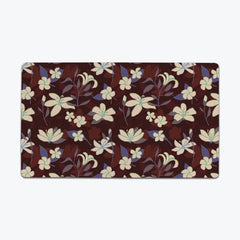 Sampaguita Lily Floral Pattern Thin Desk Mat