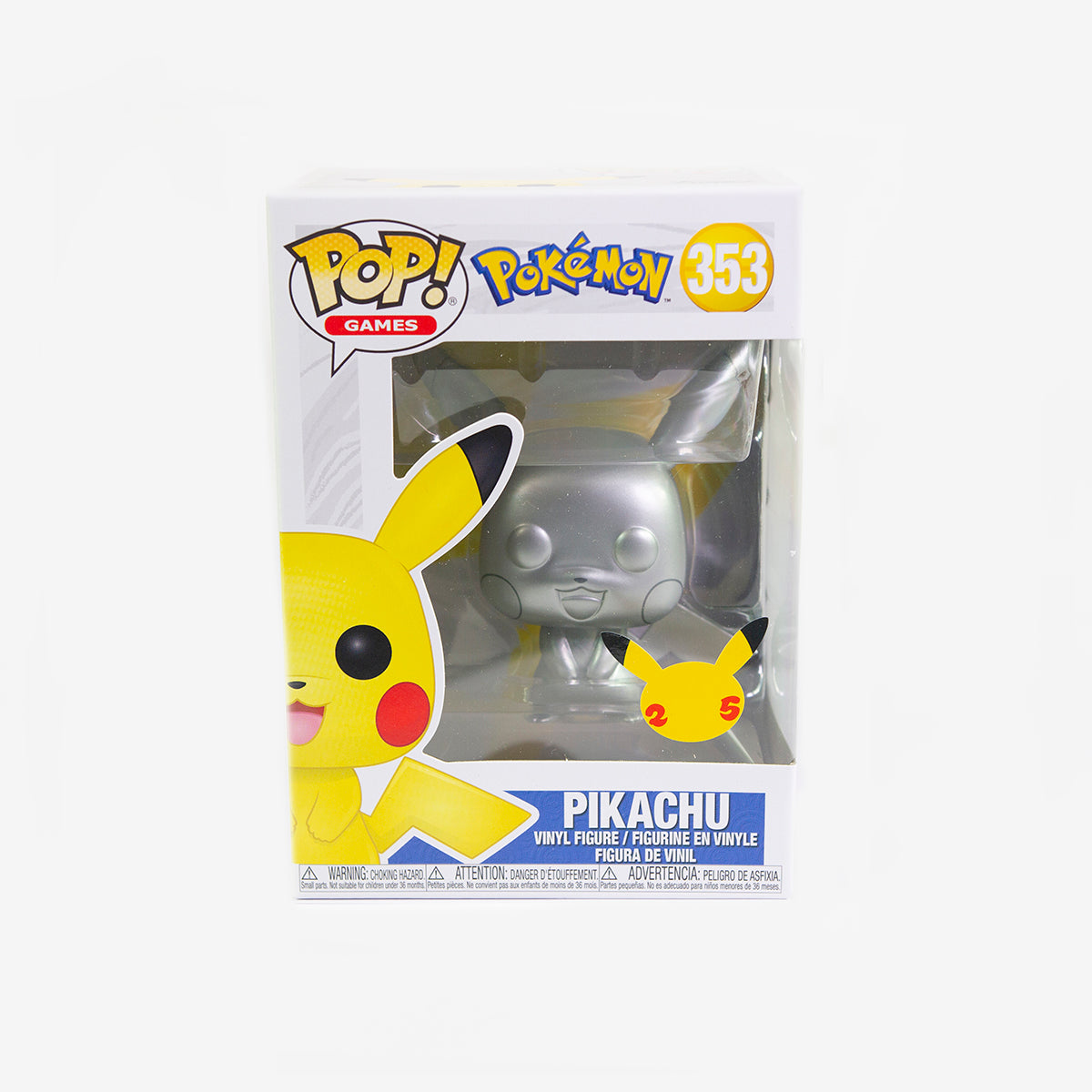 Funko Pop! Games: Pokemon - Pikachu (Silver Metallic) (353) – Inked Gaming