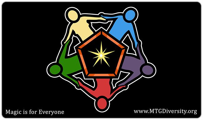 Magic is for Everyone Playmat - Planeswalkers for Diversity - Mockup