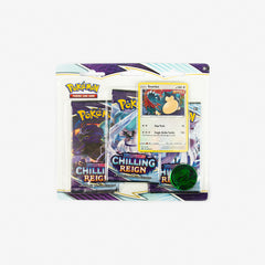 Pokemon TCG: Sword & Shield Chilling Reign 3-Booster Pack Blister Both Sets Eevee & Snorlax - Pokemon - Booster Pack