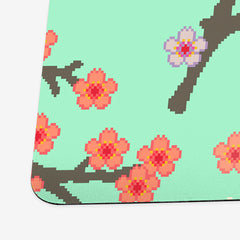 Pixel Sakura Playmat - Rakkou Art - Corner - Green