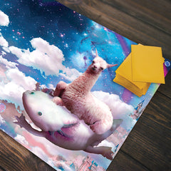 Llama Axolotl Adventure Playmat