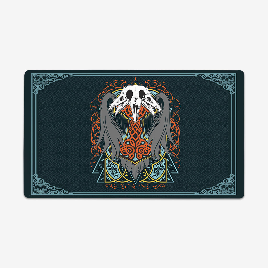 Mjolnir and Odins Raven Playmat - Richard Norris - Mockup
