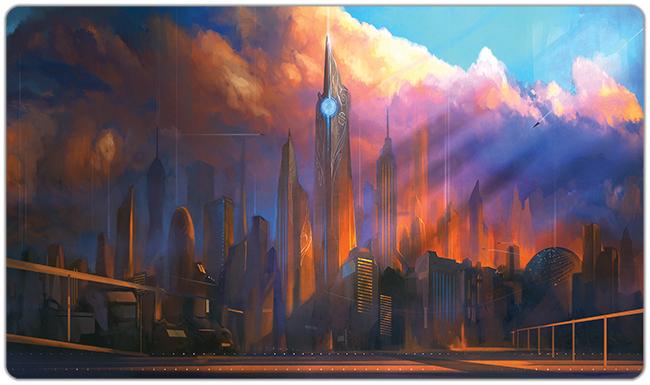 Cryptopolis Playmat - Rogier Vandebeek - Mockup