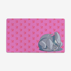 Sleepy Dragons Playmat - Ryuki Haru - Mockup - Pink