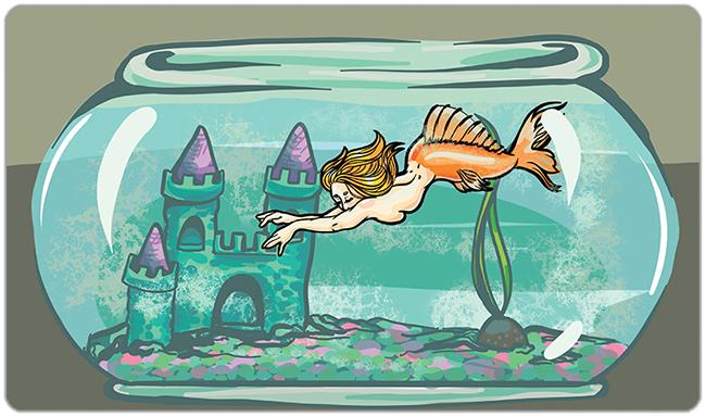 Fishbowl Mermaid Playmat - Sasha Parrott - Mockup