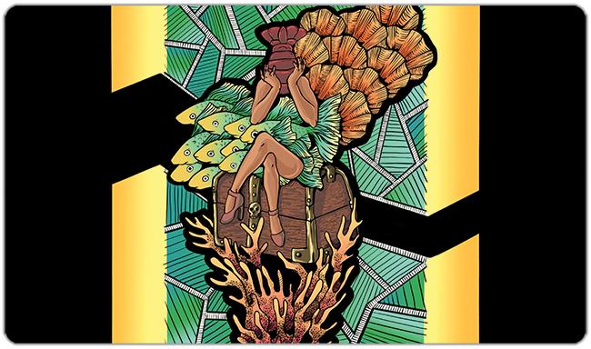 Woman Under the Sea Playmat - Sasha Parrott - Mockup