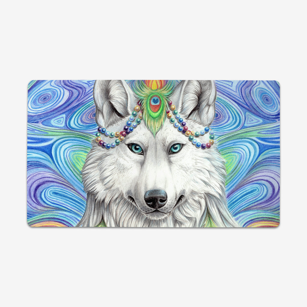 Rainbow Wolf Playmat - Schiraki - Mockup