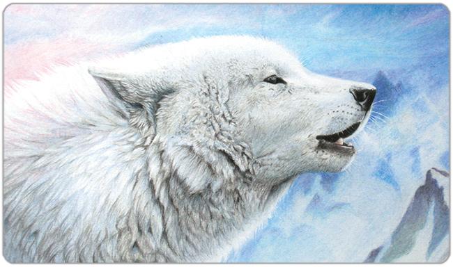 Waking the White Wolf Playmat - Schiraki - Mockup