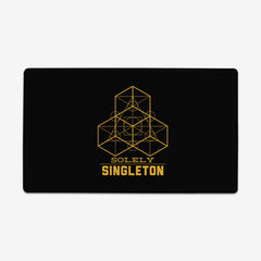 Large Solely Singleton Logo Playmat - Solely Singleton - Mockup - BlackGold