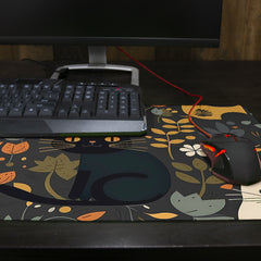 Purrfect Patterns Thin Desk Mat