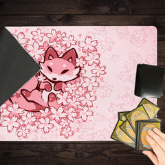 Cherry Blossom Fox Playmat