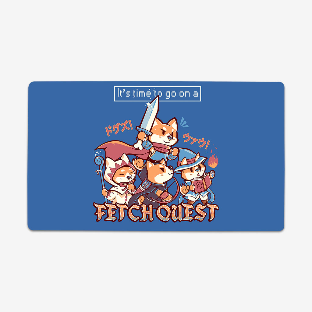 Time To Go On A Fetch Quest by TechraNova. A group of four dogs dressed as adventures.