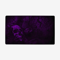 Skull Ritual Thin Desk Mat - The Celestial Rose - Mockup - Purple