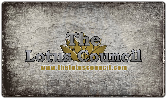 Distressed Lotus Council Logo Playmat - The Lotus Council - Mockup