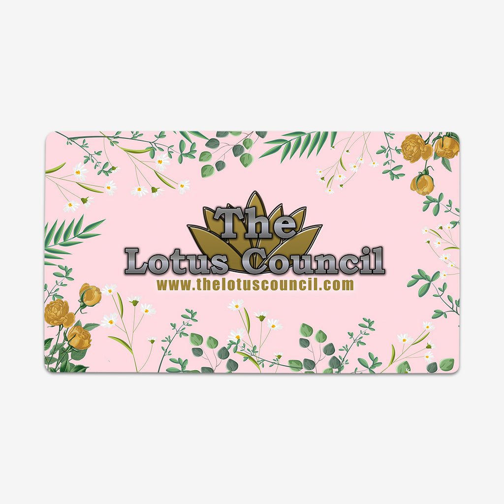 Floral Lotus Council Playmat - The Lotus Council - Mockup
