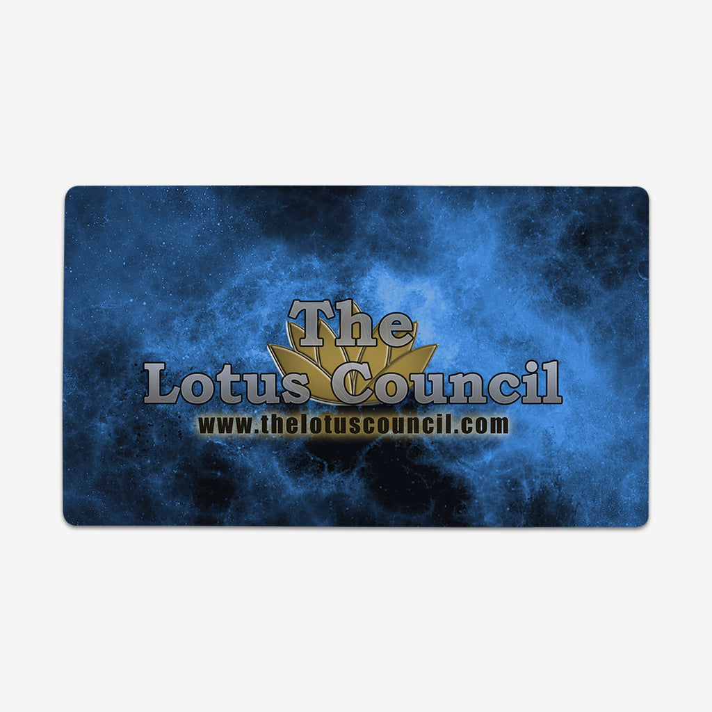 Mist The Lotus Council Logo Playmat - The Lotus Council - Mockup