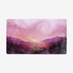 Purple Forest Mountain Playmat - The Lotus Council - Mockup