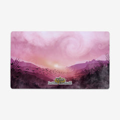 Purple Forest Mountain Playmat - The Lotus Council - Mockup - Outline