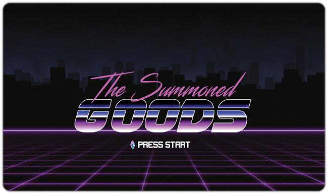 The Summoned Goods Retro Playmat - The Summoned Goods - Mockup