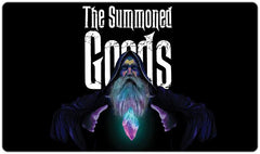 The Summoned Goods Wizard Playmat - The Summoned Goods - Mockup - Black
