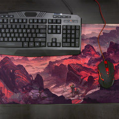 Barren Red Mountain Thin Desk Mat