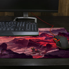 Barren Red Mountain Thin Desk Mat