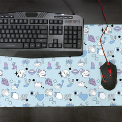 Fun Emoji Pattern Thin Desk Mat
