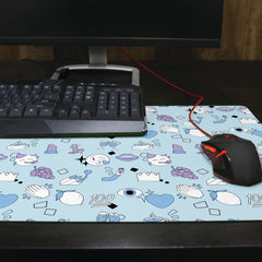 Fun Emoji Pattern Thin Desk Mat
