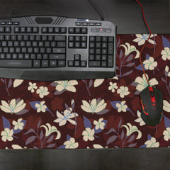Sampaguita Lily Floral Pattern Thin Desk Mat