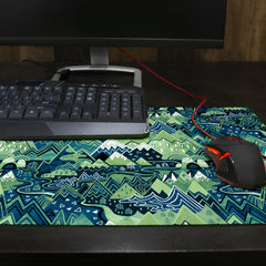 Maximalist Mountain Maze Thin Desk Mat