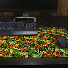 Tiger Tangle Jungle Thin Desk Mat