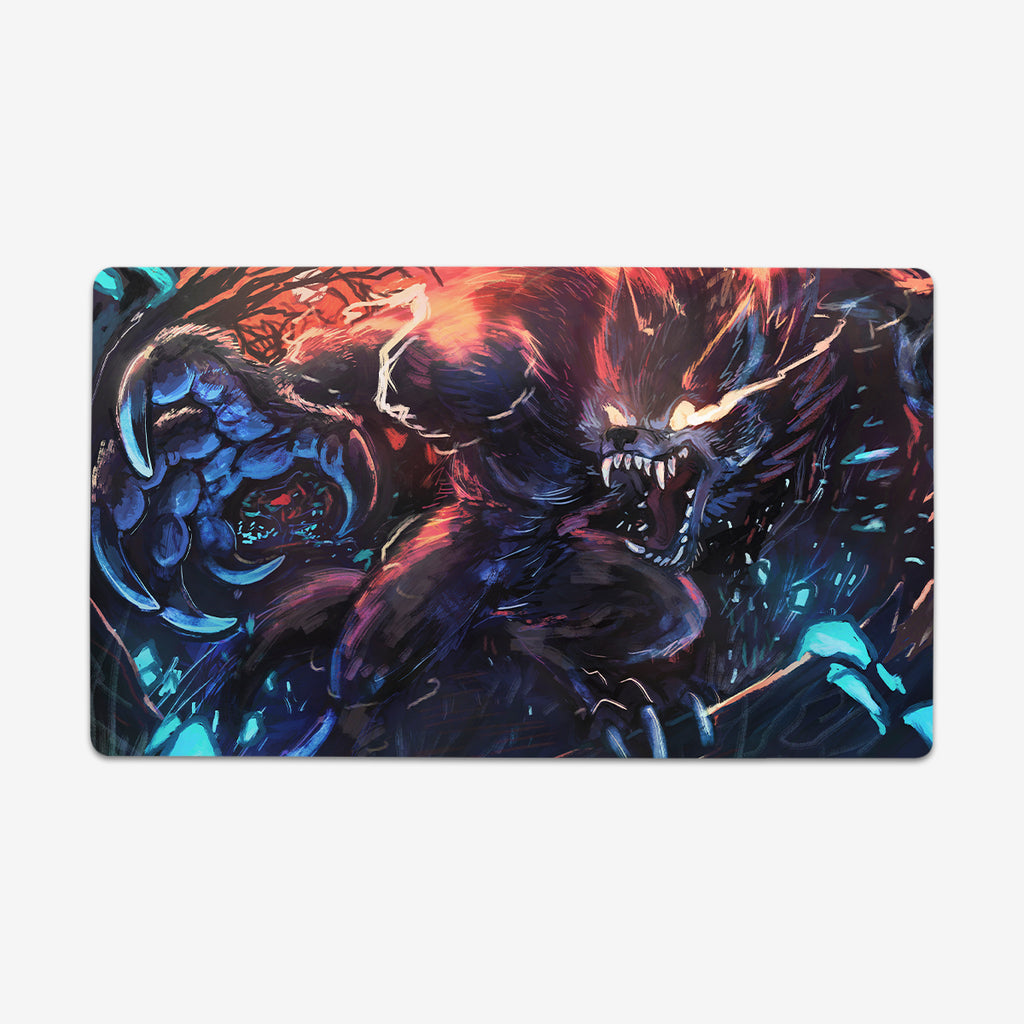 Blood Sky Woods Playmat - Tia Rohrer - Mockup