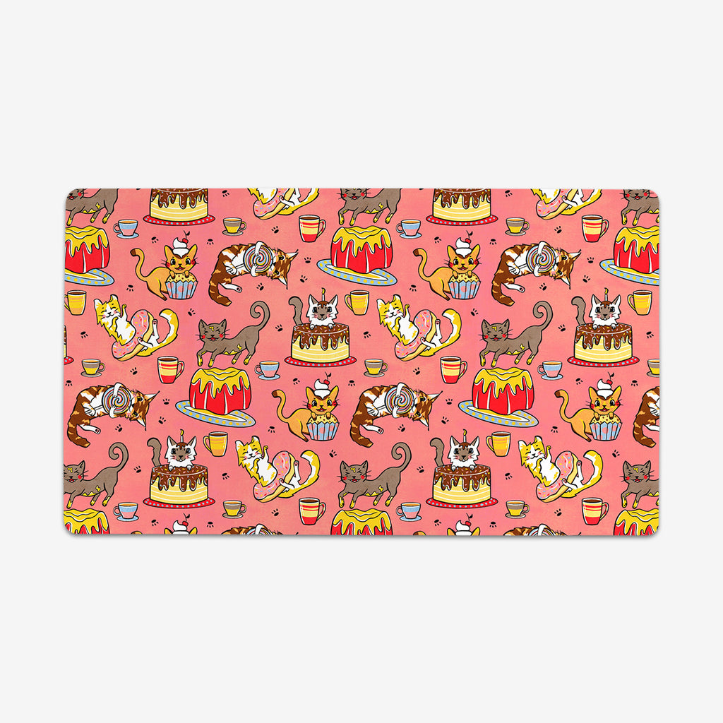 Cats and Confectionary Thin Desk Mat