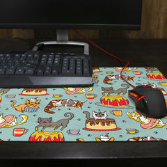 Cats and Confectionary Thin Desk Mat