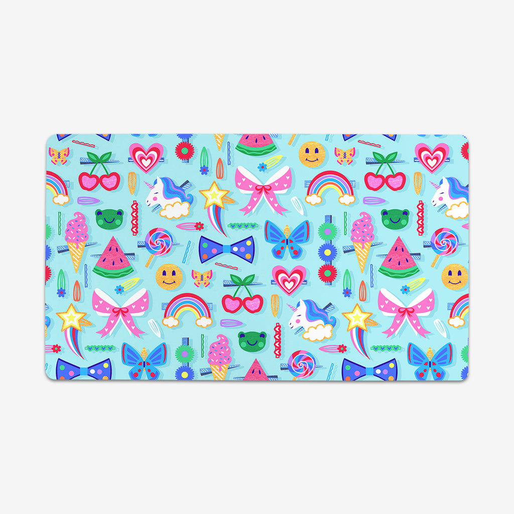 Happy Place Hair Clips Thin Desk Mat