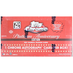 21 Topps Chrome Platinum Anniversary Baseball Hobby Box
